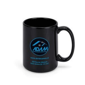 Black Ceramic Mug (15 oz)